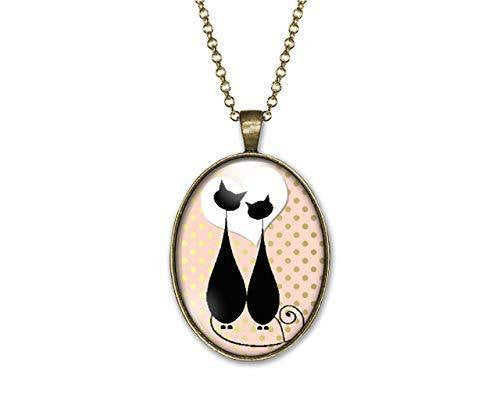 Collier Chat Cabochon 