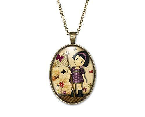 Collier Cabochon Petite Fille 