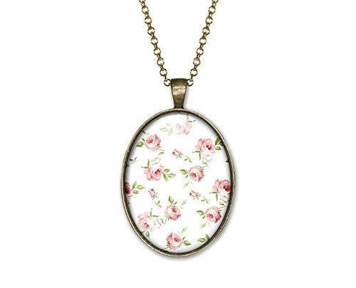 Collier Fleurs Cabochon 