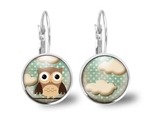 Boucles d'oreilles Chouette 