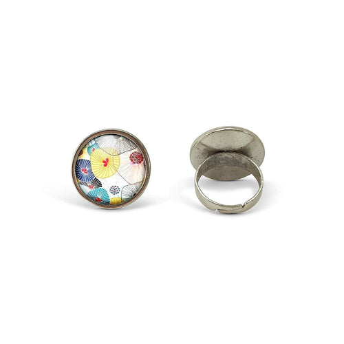 Bague Cabochon - Fleur 