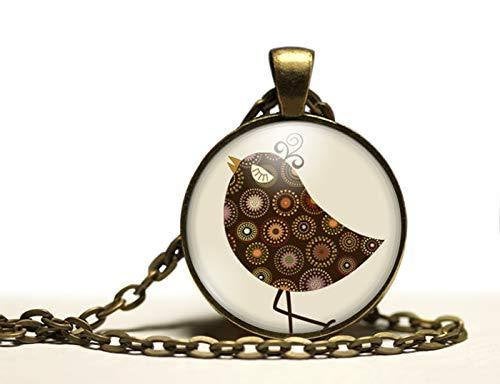 Collier cabochon,collier illustré 