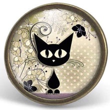 Charger l&#39;image dans la galerie, Bague Cabochon - Chat &quot;le Chaton&quot; - bronze (ref.31)