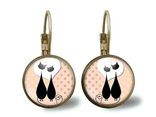 boucles d'oreilles cabochon 