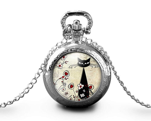 Montre gousset  Chat 