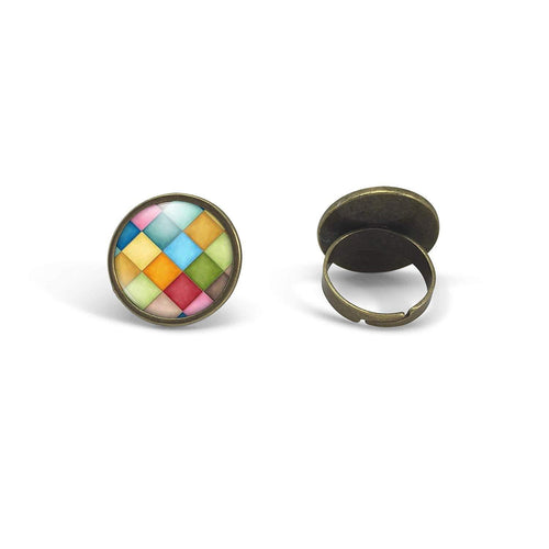 Bague Cabochon - Diamant 