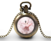 Charger l&#39;image dans la galerie, Montre gousset &quot;dans ma bulle&quot;,  bronze (ref.73)