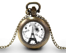 Charger l&#39;image dans la galerie, Montre gousset &quot;Paris&quot;, bronze (ref.90)