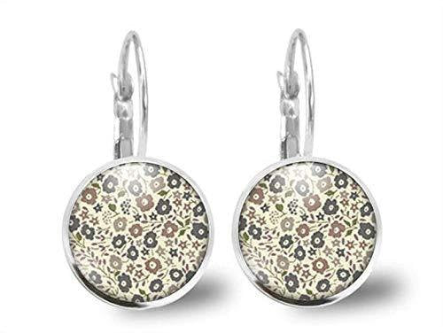 Boucles d'oreilles Fleurs Cabochon 