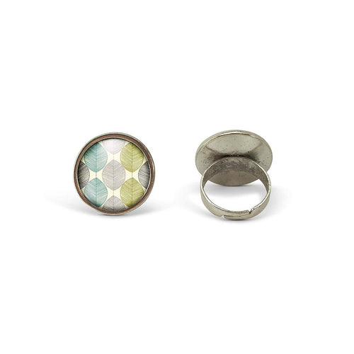 Bague Cabochon - Feuille 