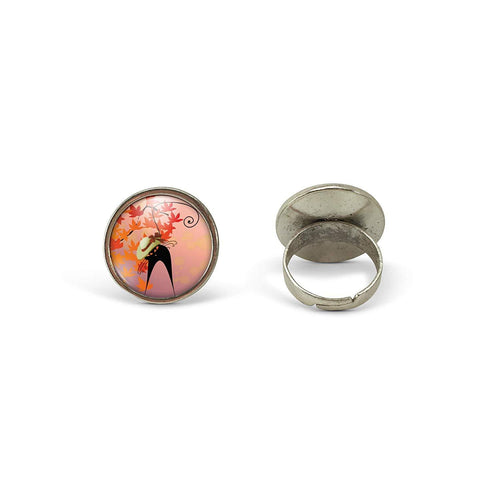 Bague Cabochon - Chat 