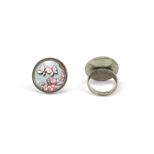 Bague Cabochon, Papillon 