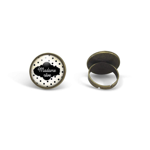 Bague Cabochon, Nuage, Rêve 