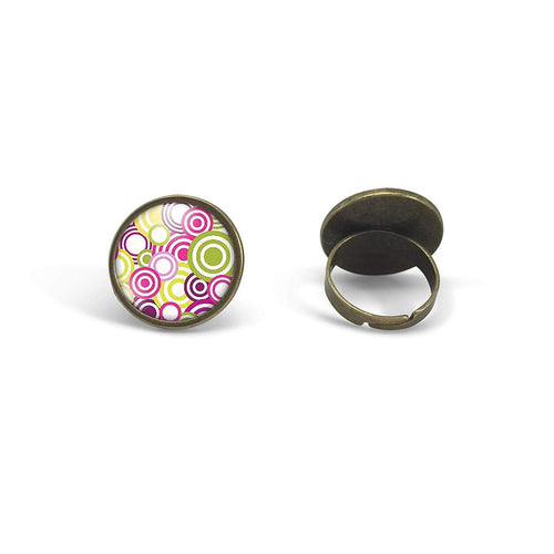 Bague Cabochon - Pois 