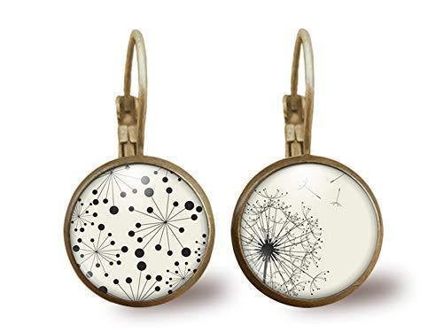 Boucles d'oreilles cabochon ciseaux, 