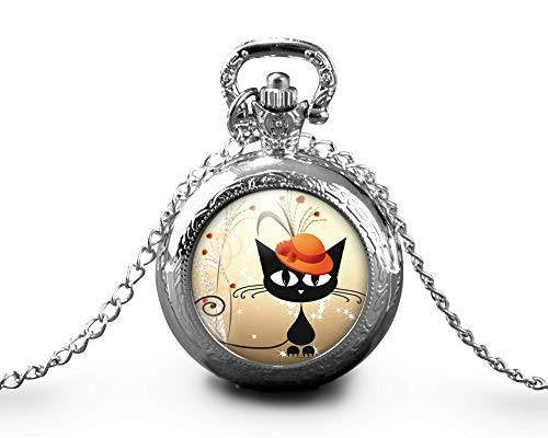 Montre gousset  Chat 