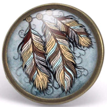 Charger l&#39;image dans la galerie, Bague cabochon &quot;l&#39;attraperêves&quot;,bronze (ref.69)