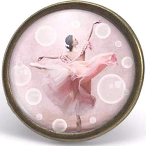 Bague cabochon "dans ma bulle", bronze (ref.73)