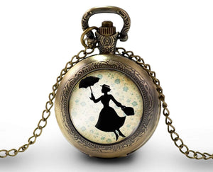 Montre gousset "mary Poppins",    bronze (ref.95)