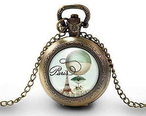 Montre gousset "Paris souvenir",   bronze (ref.98)