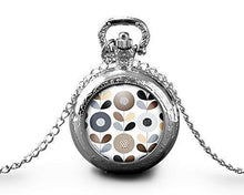 Charger l&#39;image dans la galerie, Montre gousset  Fleur &quot;Fleurs d&#39;automne&quot;     bronze (ref.22)