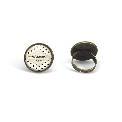 Bague Cabochon - Nuage 