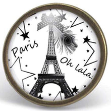 Charger l&#39;image dans la galerie, Bague Cabochon &quot;paris&quot;, bronze (ref.90)