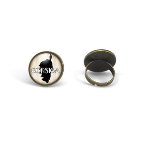 Bague Cabochon "Corse",bronze (ref.74)