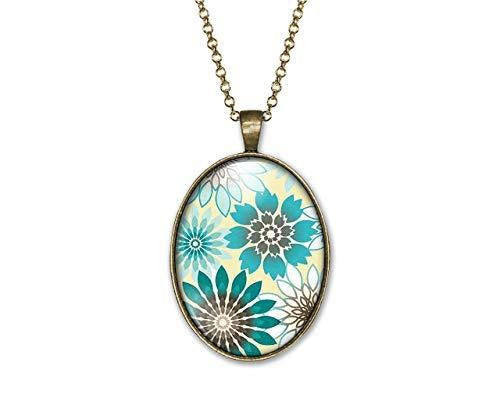 Collier Cabochon Fleur 