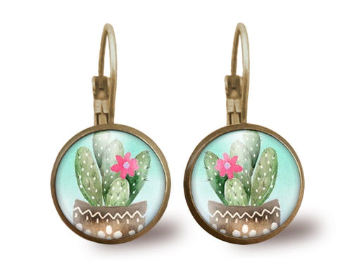 Boucles d'oreilles cabochon 