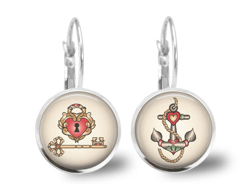Boucles d'oreilles cabochon 